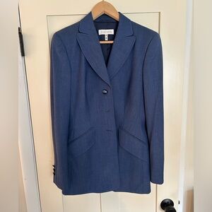 Escada denim like vintage blazer size 36